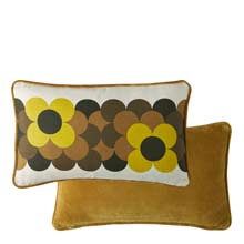 Orla Kiely Retro Flower Stripe Cushion Dune