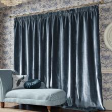 Laura Ashley Loretta Dark Seaspray Lined Curtains