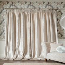 Laura Ashley Loretta Pale Truffle Lined Curtains