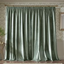 Laura Ashley Loretta Sage Green Lined Curtains
