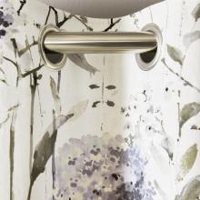 Laura Ashley Pallington Bloom Blackout Lined Curtains Smoke Blue