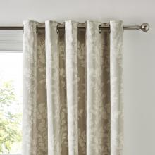 Laura Ashley Waxham Dove Grey Eyelet Curtains