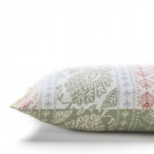 Laura Ashley Hedingham Stripe Cushion Hedgerow Green