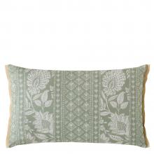 Laura Ashley Hedingham Stripe Cushion Hedgerow Green