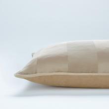 Laura Ashley Lille Stripe Cushion Truffle / Natural