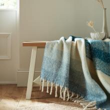 Laura Ashley Ortonby Newport Blue Throw