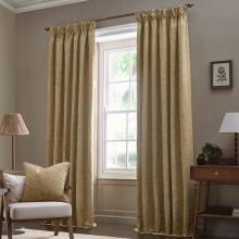 The Original Morris & Co Acorn Tonal Jacquard Gold Curtains