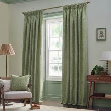 The Original Morris & Co Acorn Tonal Jacquard Sage Curtains