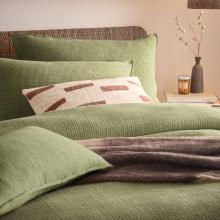 Yard Ribble Acid Washed Duvet Cover Set Khaki