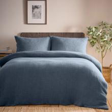 Yard Ribble Acid Washed Duvet Cover Set Ink
