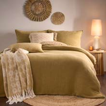 Yard Ribble Acid Washed Duvet Cover Set Honey