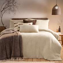 Yard Ribble Acid Washed Duvet Cover Set Natural