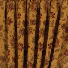 Paoletti Zurich Gold Pencil Pleated Curtains