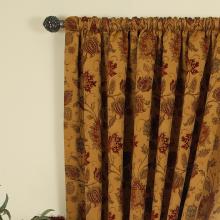 Paoletti Zurich Gold Pencil Pleated Curtains