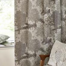 The Original Morris & Co Brook Woodland Jacquard Linen Curtains
