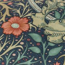 The Original Morris & Co Seaweed Cushion Indigo