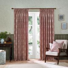 The Original Morris & Co Marigold Floral Jacquard Curtains Russet