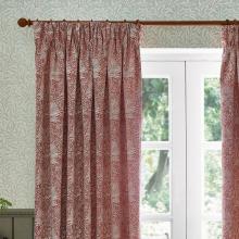 The Original Morris & Co Marigold Floral Jacquard Curtains Russet