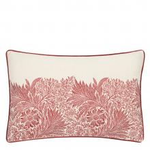 The Original Morris & Co Marigold Embroidered Cushion Russet