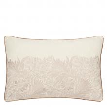 The Original Morris & Co Marigold Embroidered Cushion Stone