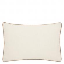 The Original Morris & Co Marigold Embroidered Cushion Stone