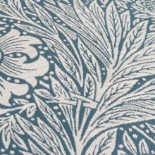 The Original Morris & Co Marigold Piped Jacquard Cushion Indigo