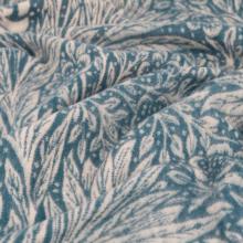 The Original Morris & Co Marigold Jacquard Throw Indigo