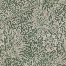 The Original Morris & Co Marigold Jacquard Throw Leaf Green