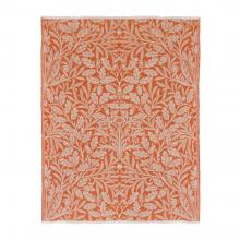 The Original Morris & Co Acorn Tonal Jacquard Throw Brick
