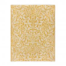 The Original Morris & Co Acorn Tonal Jacquard Throw Gold