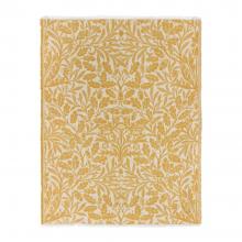 The Original Morris & Co Acorn Tonal Jacquard Throw Gold
