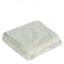 The Original Morris & Co Acorn Tonal Jacquard Throw Sage
