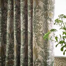The Original Morris & Co Snakeshead Jacquard Chenille Curtains Sunflower / Stone