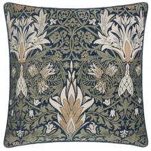 The Original Morris & Co Snakeshead Cushion Indigo / Leaf