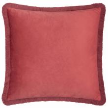The Original Morris & Co Strawberry Thief Embroidered Velvet Cushion Berry