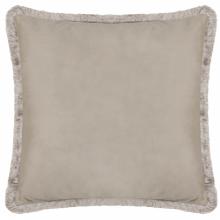 The Original Morris & Co Strawberry Thief Embroidered Velvet Cushion Biscuit