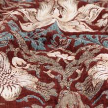 The Original Morris & Co Strawberry Thief Jacquard Throw Berry