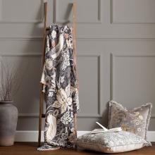 The Original Morris & Co Strawberry Thief Jacquard Throw Biscuit