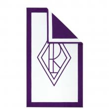 Ralph Lauren Home Blair Beach Towel White / Purple