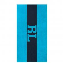 Ralph Lauren Home Signature Beach Towel - Turquoise / Navy