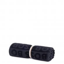 Boss Home Font Beach Towel Black