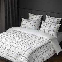 Boss Home B Check - Duvet Cover White
