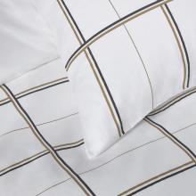 Boss Home B Check - Duvet Cover White