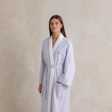 Ralph Lauren Home Oxford Kimono Robe Blue