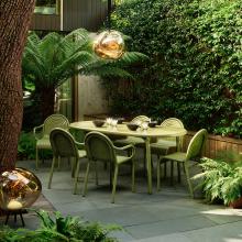 Tom Dixon Groove Obround Table Moss