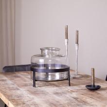 Nkuku Akoro Recycled Glass Vase - Clear