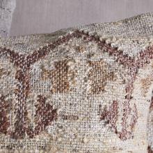 Nkuku Nuvali Cotton & Jute Cushion Cover Rust