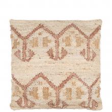 Nkuku Nuvali Cotton & Jute Cushion Cover Rust