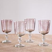 Nkuku Llanera Wine Glass Plum (Set of Four)