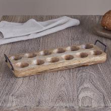 Nkuku Anda Mango Wood Egg Holder - Natural
